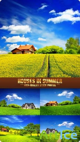Stock Photo - Houses in Summer |  