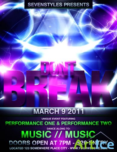 Break Poster Flyer