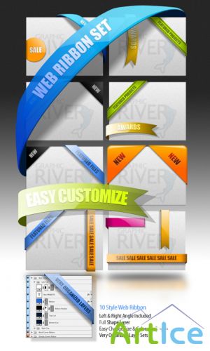 Web Ribbon Set