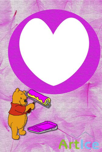 Photo Frame - Painted Heart
