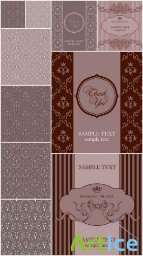 Vintage Vector Backgrounds - Vintage, vector, patterns, background