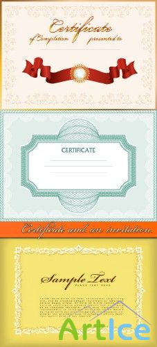 Certificate and an invitation vector