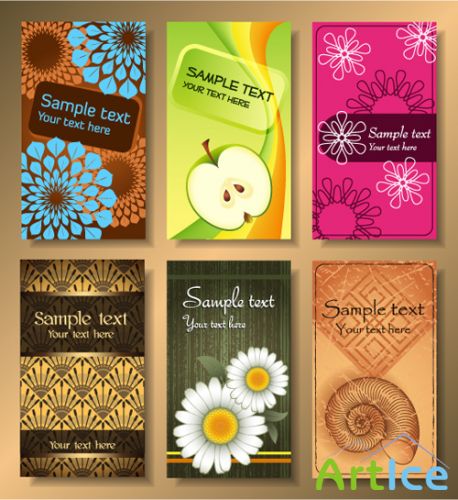 Set Of Vector Business Cards 02