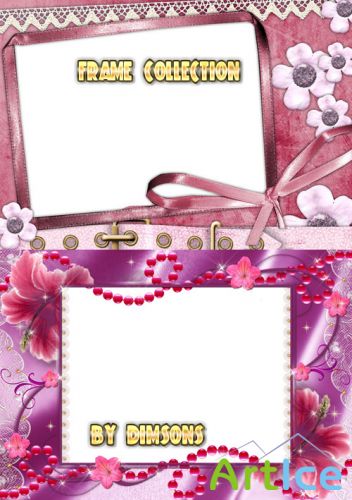 Photo Frame - Purple flowers