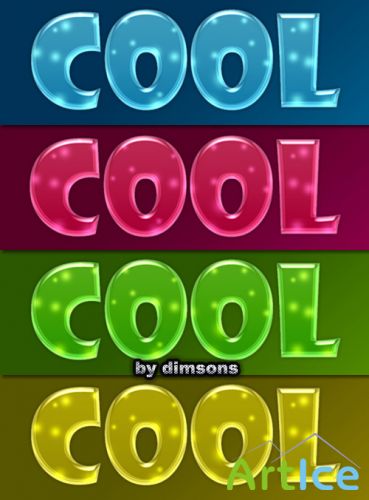 Cool glossy layer style