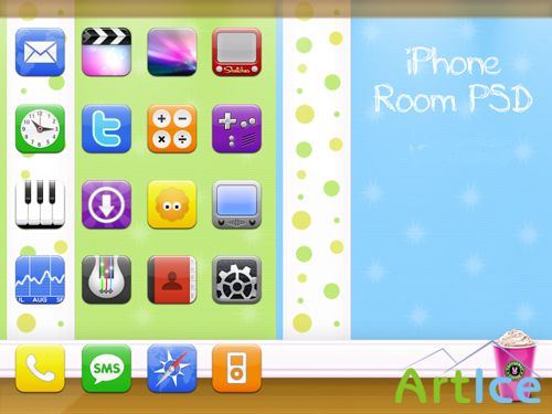 IPhone Room PSD