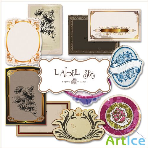 Scrap-kit - Vintage Labels #2