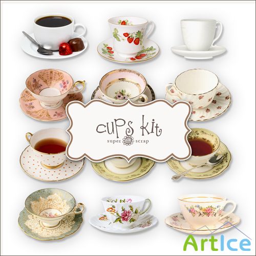 Scrap-kit - Tea Cups