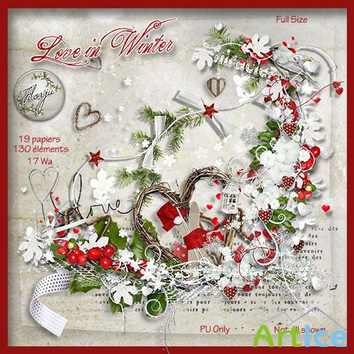 Scrap-set - Love in Winter by Florju