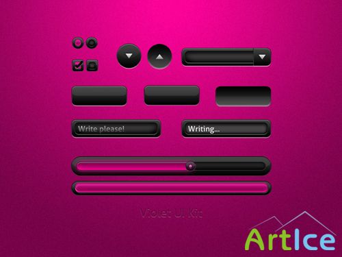 Violet UI Kit psd