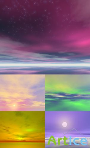 A beautiful sunset psd