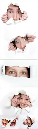Holes and People - Rastr Cliparts