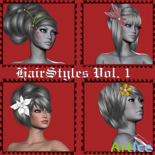 Painted Hairstyes vol.1 PSD