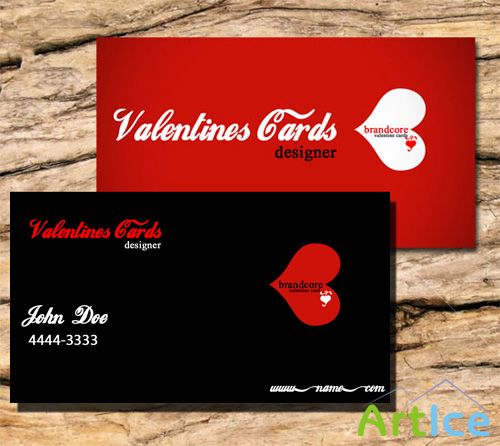 Valentine Business Cards