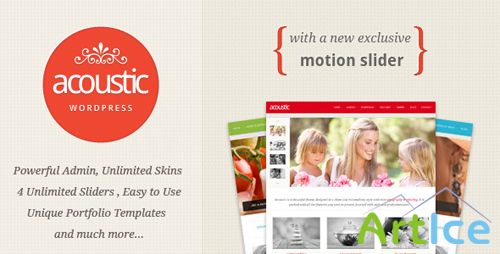 Themeforest Acoustic - Powerful Elegant WordPress Theme v1.0.1 full package