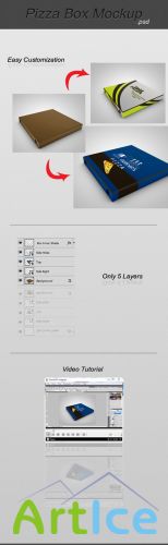 Pizza Box Mockup