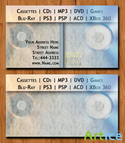 Audio and Video Shop - Business Cards