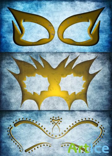 Golden Eye Mask Psd
