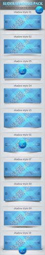 Web Slider Shadows Pack PSD Template
