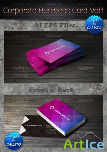 Corporate Business Card PSD Template Vol 1
