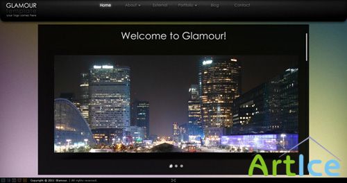 ActiveDen - Glamour AS3 XML Website Template