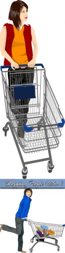 Shopping People Vector 2