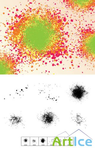 Brushes set - Ink Spatter