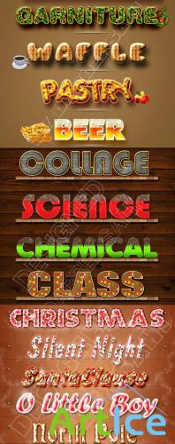 Cool Text styles for Photoshop pack 39