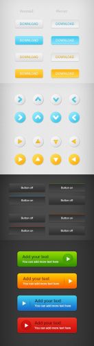 Web Download Button Set