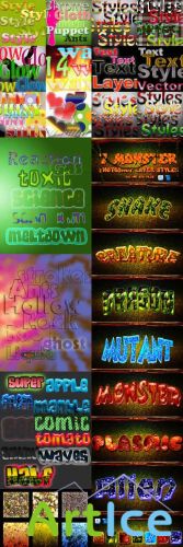New Photoshop Text Layer Styles Pack 28