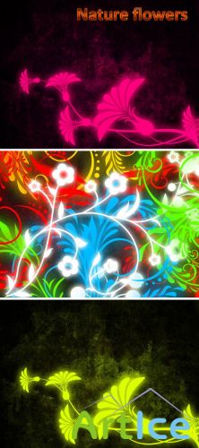 Nature Flowers Backgrounds for Photoshop