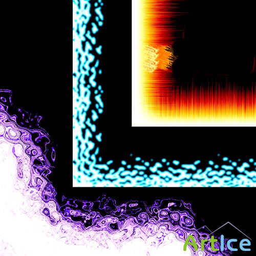 Abstract Edges Brushes Set for Photoshop