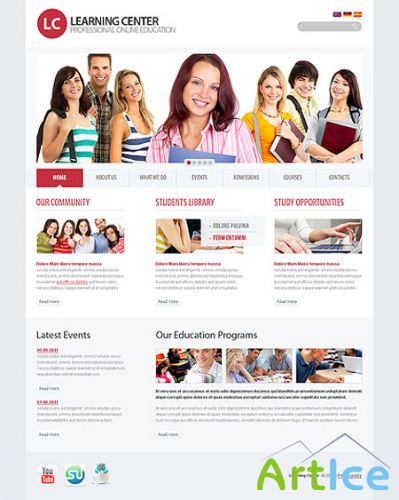 Learning Center Education Web Templates