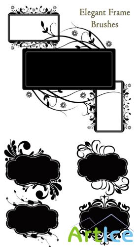 Elegant Frame Brushes Set for Photoshop
