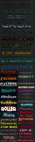 New Collection Text Photoshop Styles