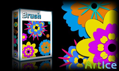 Floral Vectors Brushes Set for Photoshop