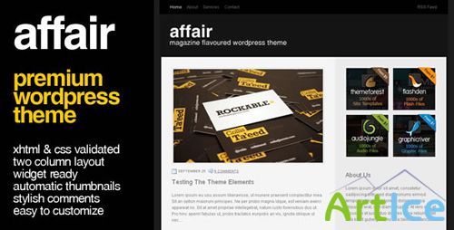 ThemeForest - Affair - premium Wordpress Theme