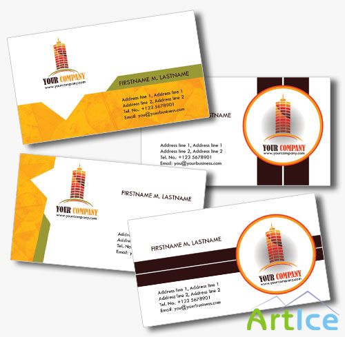 Construction Business Cards Psd for Photoshop