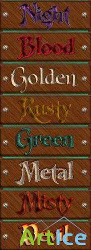 Mixed Text Styles for Photoshop