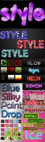 Collection of Photoshop Layer Text Styles