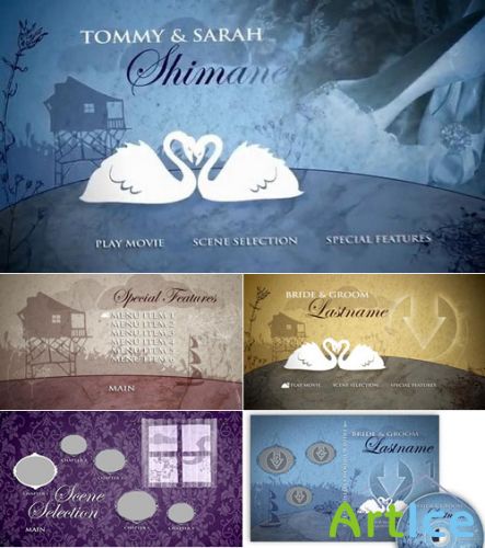 Precomposed Pro Motion Menu Kit: 04 Swan Lake (+ Tutorials) Precomposed Pro Motion Menu Kit: 04 Swan Lake (+ Tutorials)