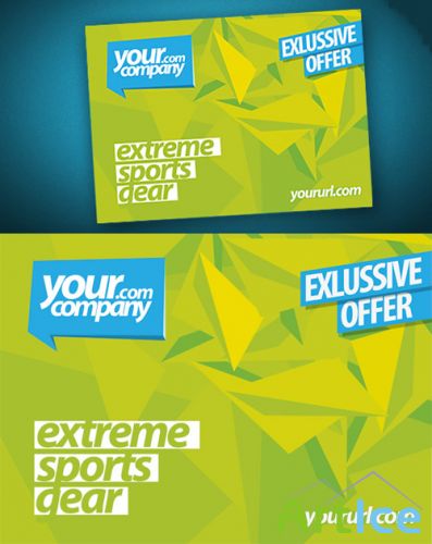 Modern Sticker Psd Template for Photoshop