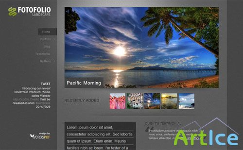 Fotofolio Landscape Theme