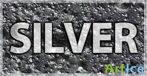 Silver Text Effect Style for Photoshop