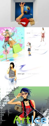 Collection Lovely Psd Girl Source Pack 5 for Photoshop