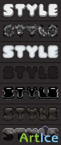 Glossy Text Styles for Photoshop