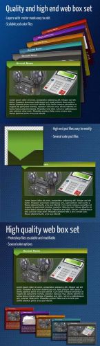 High Quality Web Box Set for Photoshop
