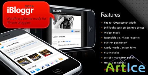 ThemeForest - Sofa iBloggr - WordPress theme