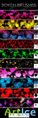 Brushes for Photoshop - Colourful Bokeh