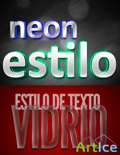 Neon Text Style Psd